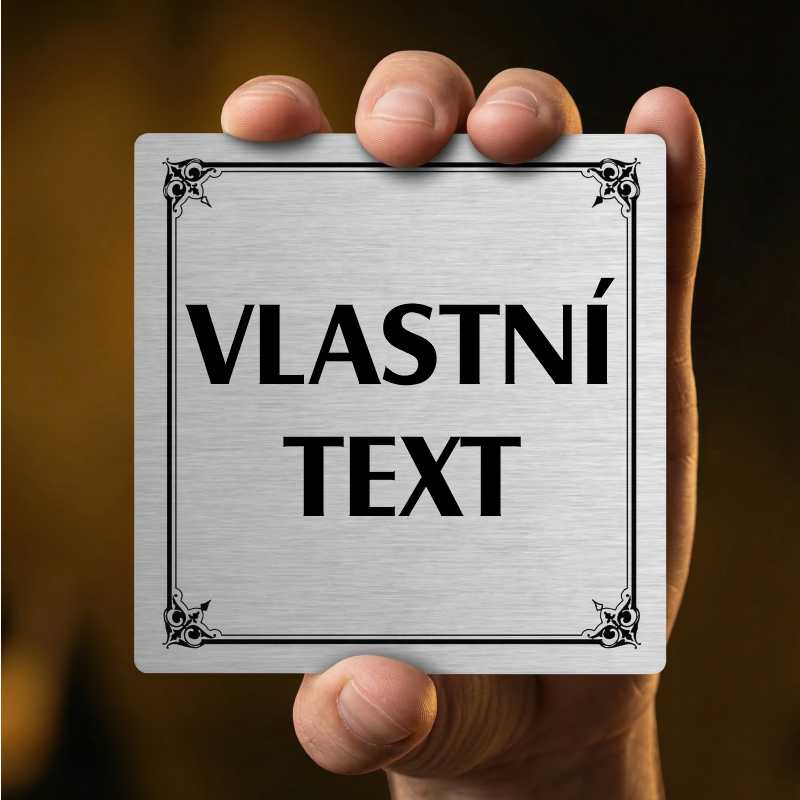 Váš text, 80x80mm, pergamen, Utah